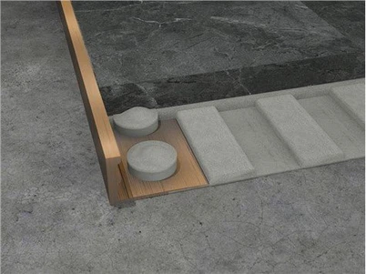 L În formă de alamă Țiglă Trim