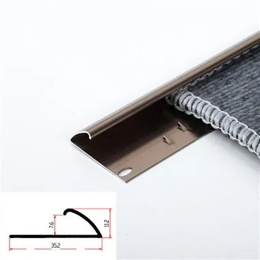 Bandă de covoare din aluminiu în unghi