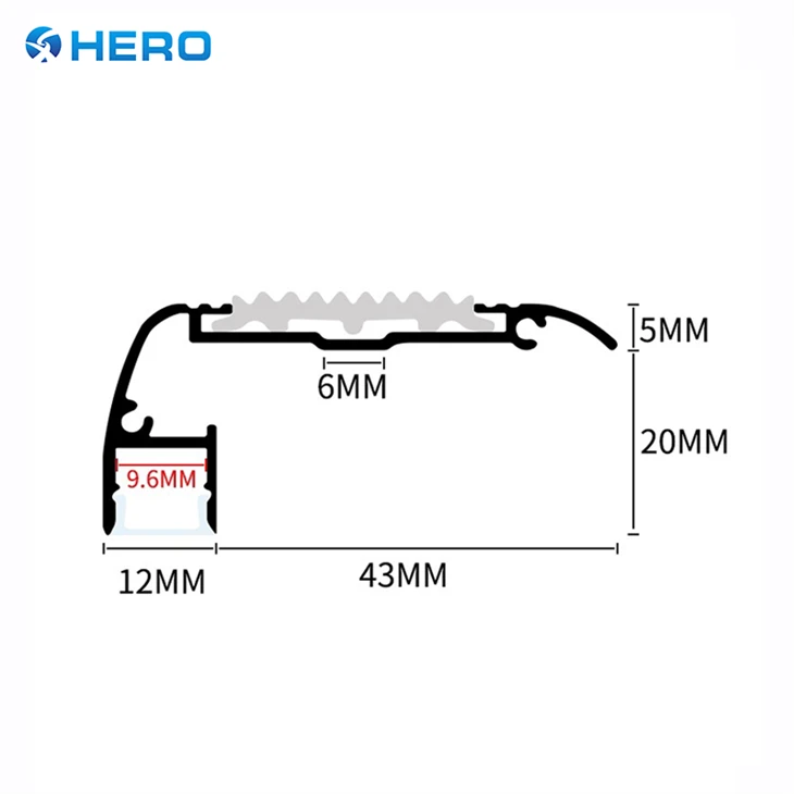 Bullnose Stair Nosing Non Slip Rubber Angle Step Edge price
