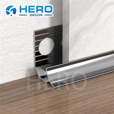 Trim din aluminiu în formă de colț interior